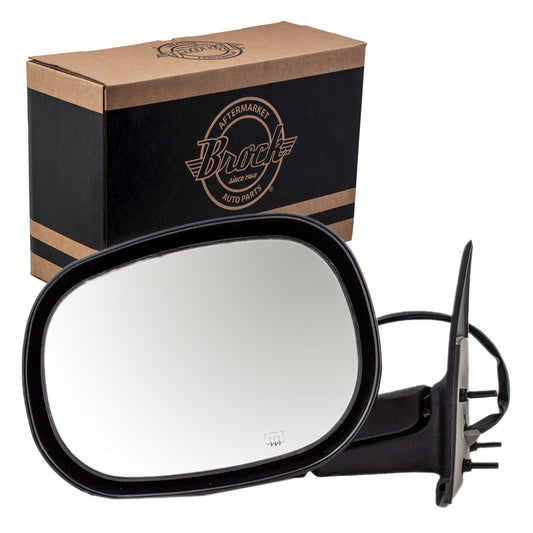 Power Mirror for 1997-2000 Dakota 6X9 Heated Manual Fold for 1998-2000 Durango 55076488AG Left CH1320177
