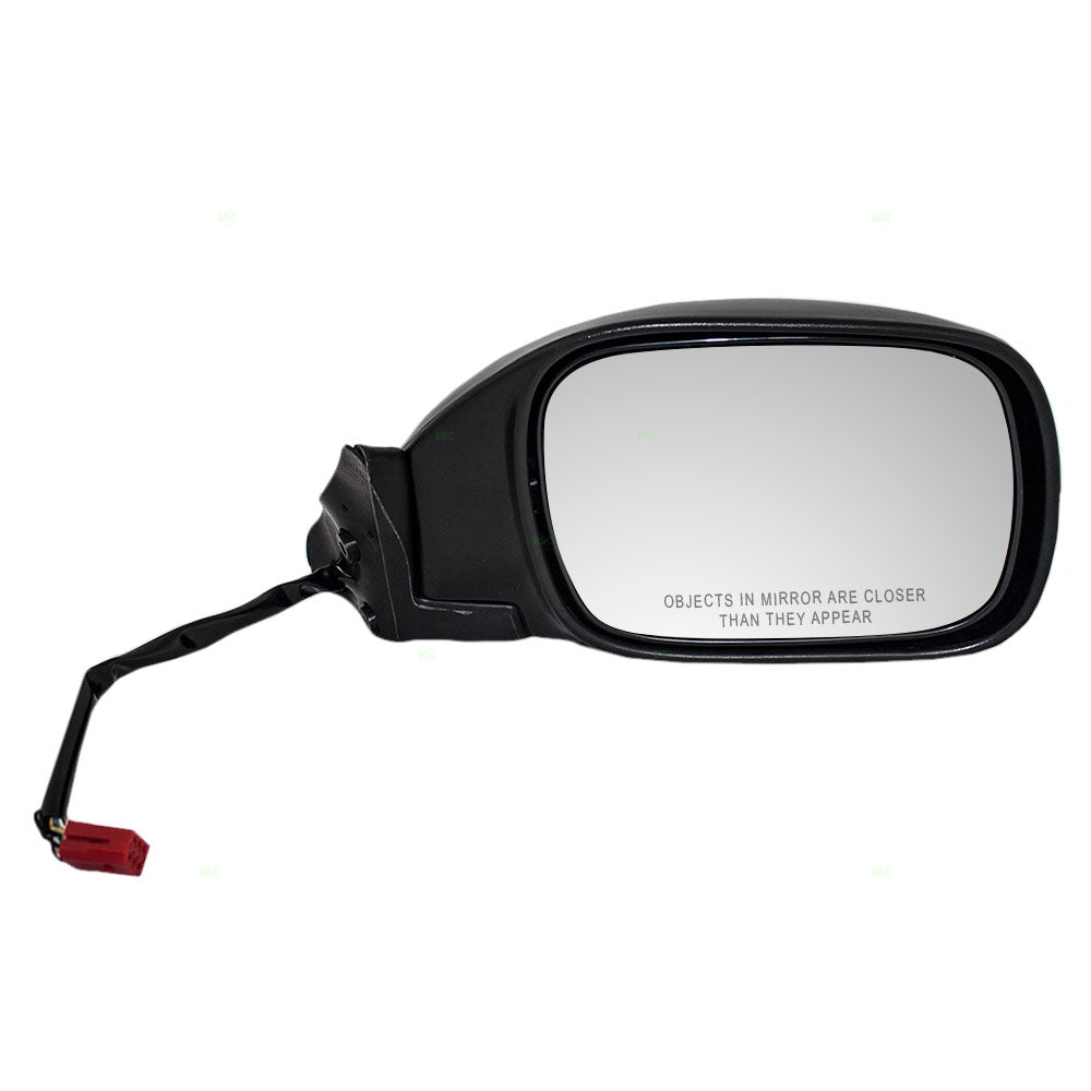 Replacement Passenger Power Side View Mirror Heated Textured Black Compatible with 1997-2001 Cherokee 55154950AC