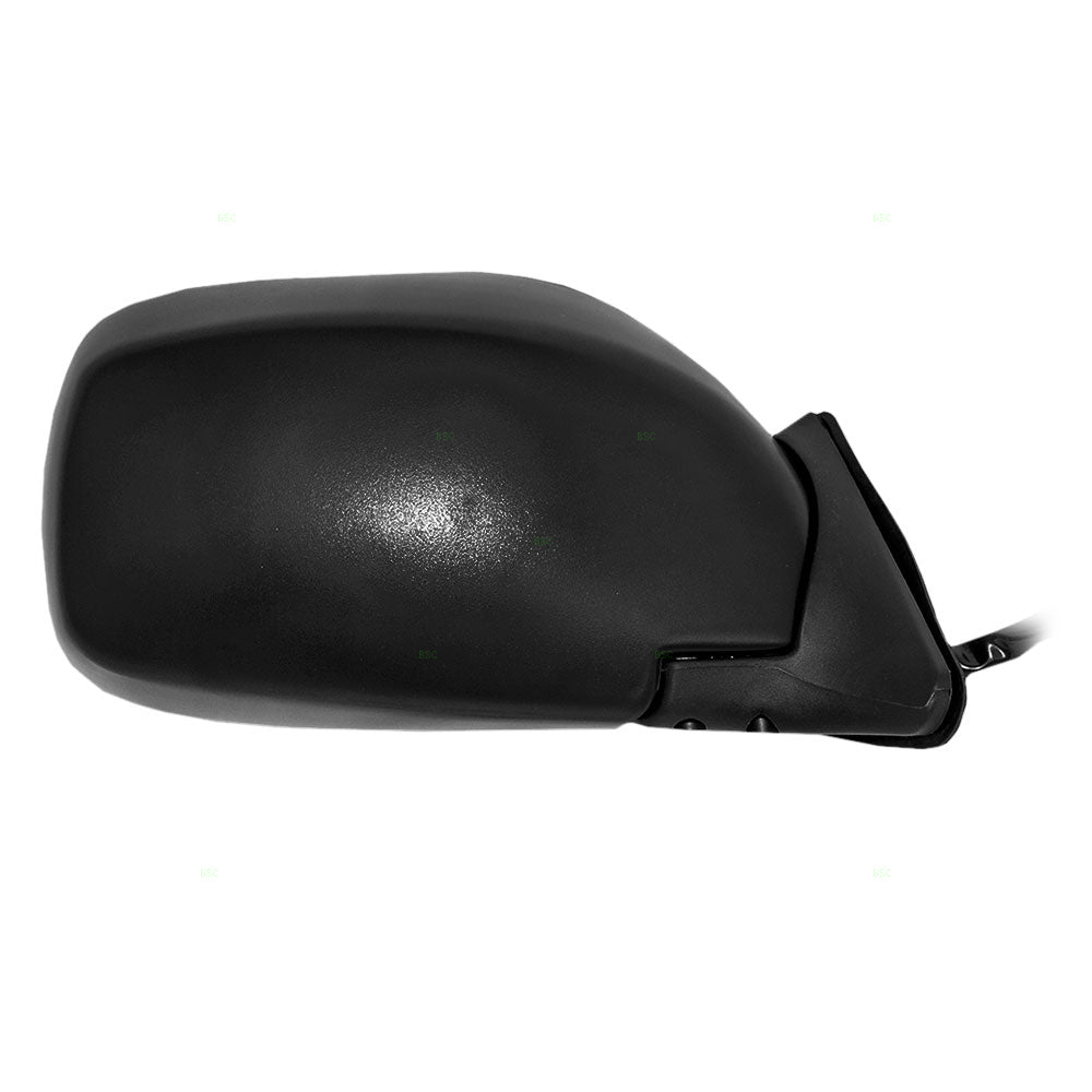 Replacement Passenger Power Side View Mirror Heated Textured Black Compatible with 1997-2001 Cherokee 55154950AC