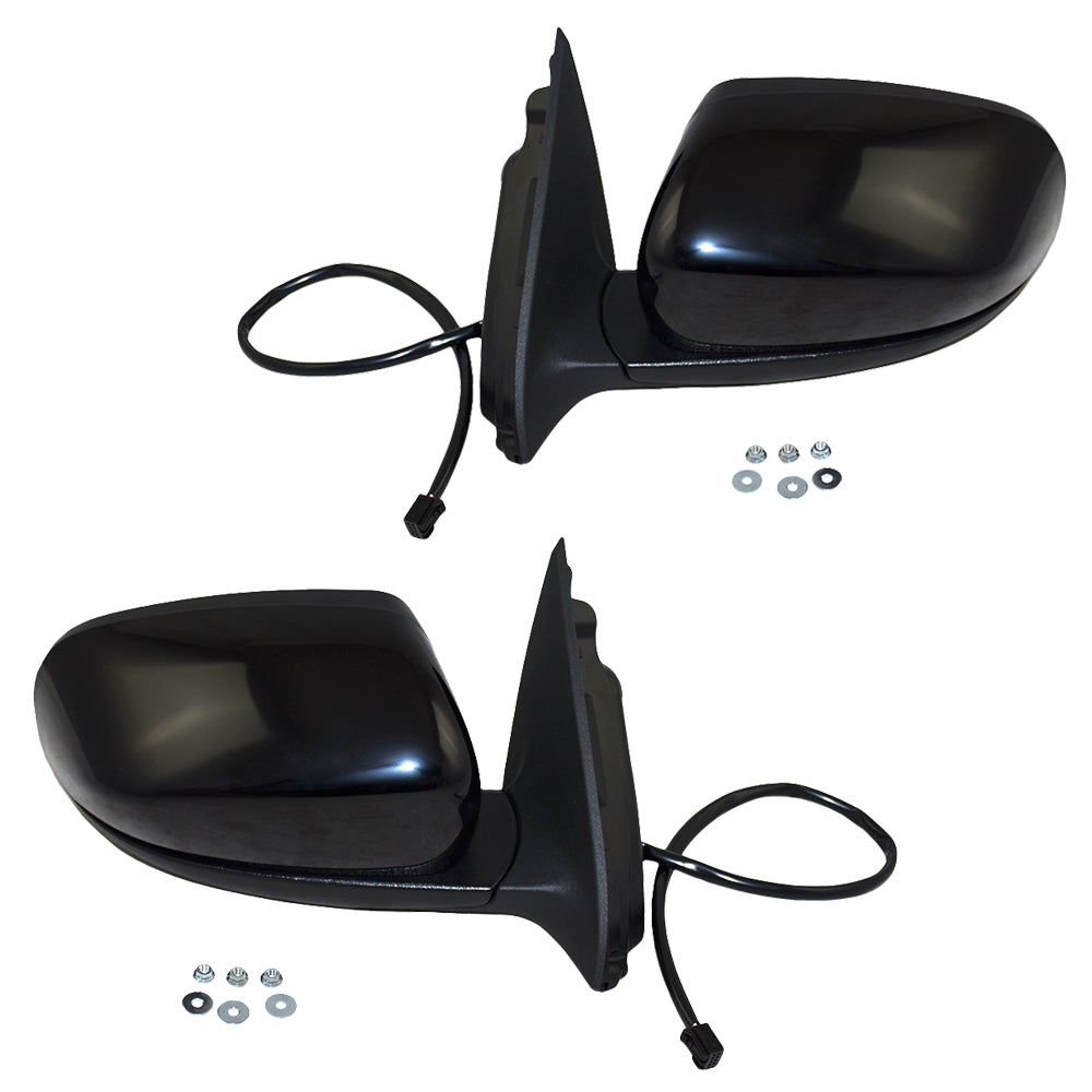 Pair Set Power Side View Mirrors Heated Replacement for 14-18 Jeep Cherokee 68228913AA 68228912AA