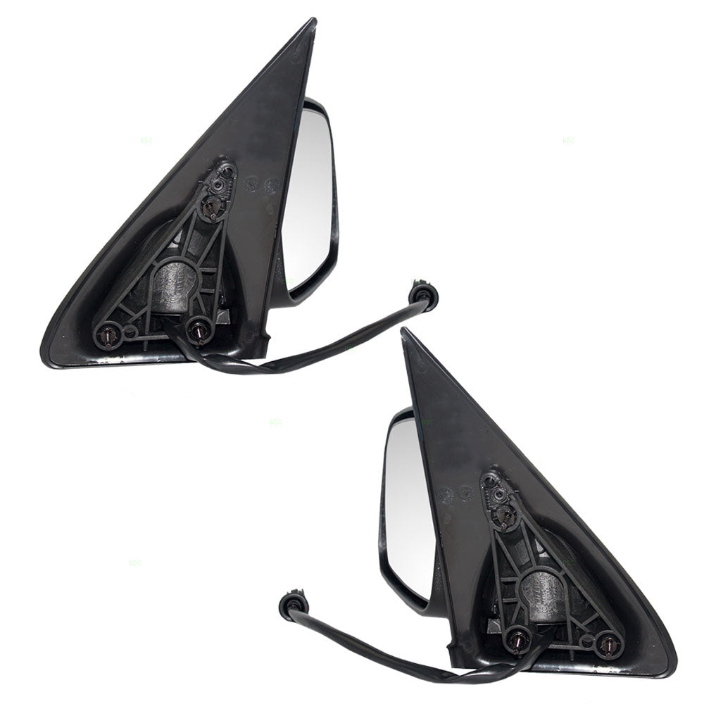 Driver and Passenger Power Side View Mirrors Heated Textured Replacement for Jeep SUV 55155843AI 55155839AI