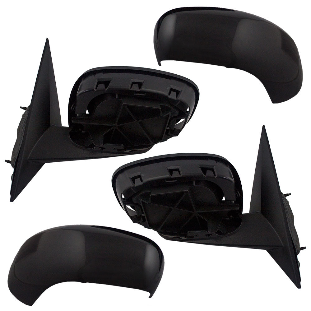 Replacement Pair Set Power Side View Mirrors Heated w/ Ready-to-Paint Caps Compatible with 2006-2010 300 2006-2008 Magnum 1CJ991XRAC 1CJ981XRAC