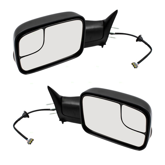 Power Mirror for 1994-1997 Ram 1500 7X10 Flip-Up Mounting Bracket  Performance Upgrade Manual Fold for 1994-1997 Ram 2500 Set
