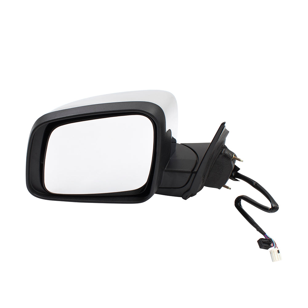 Replacement Driver Power Side View Mirror Heated Signal Memory Chrome Compatible with 2011-2019 Durango 68237573AF CH1320377