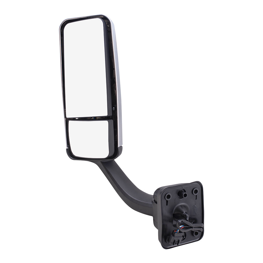 Replacement Driver's Power Mirror w/ Heat Door Mounted Compatible with 08-17 Cascadia w/ Heat A22-69637-011