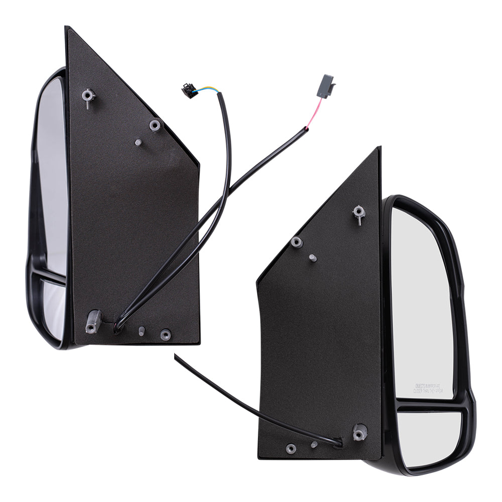 Pair Set Manual Side View Mirrors w/ Signal Replacement for 14-19 ProMaster Van 5VE99JXWAE 5VE98JXWAD