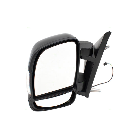 Replacement Driver Manual Side View Mirror w/ Signal Non-Heated Non-Extending Compatible with 2014-2019 Promaster Van