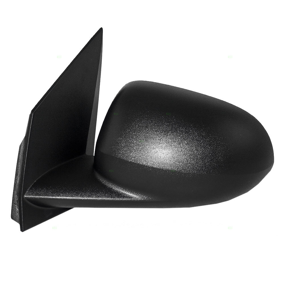 Brock Replacement Driver Side Manual Mirror Textured Black Compatible with 2007-2012 Caliber 5115037AC