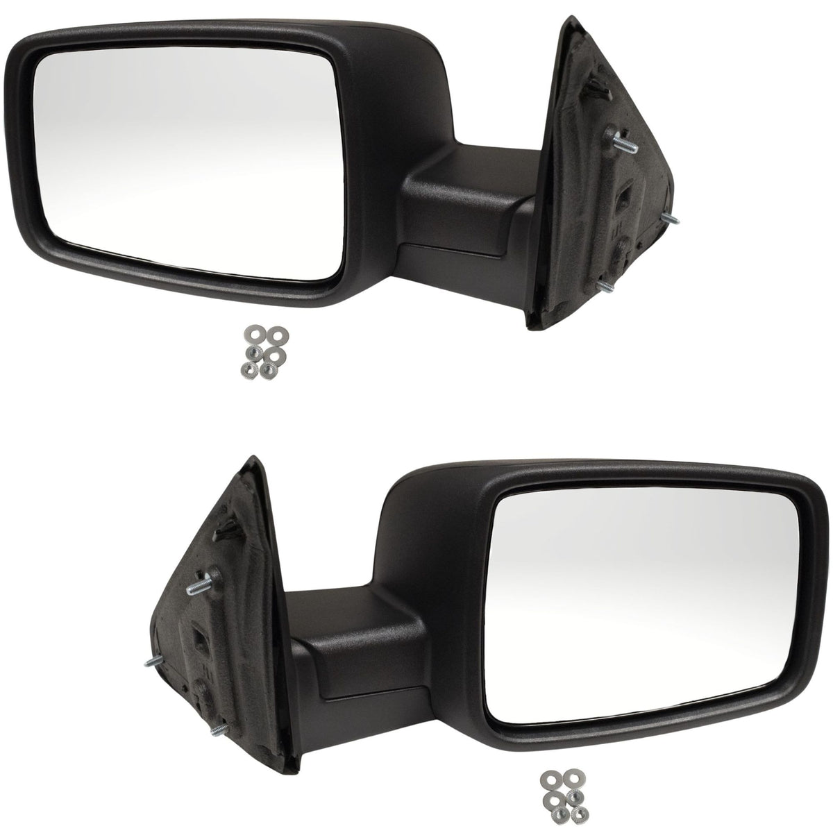 Manual Mirror for 2019-2024 1500 Classic 6x9 w/ Temp Sensor Textured for 2013-2018 1500 for 2013-2022 2500 68142667AM Set CH1320353