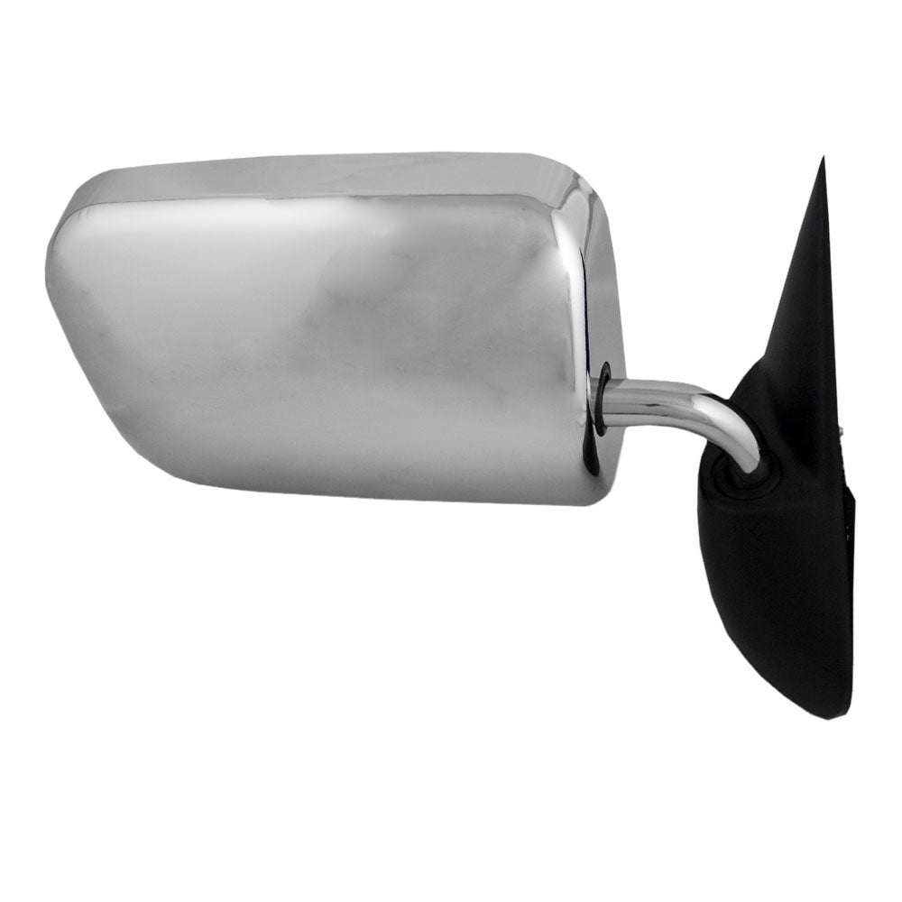 Replacement Passenger Manual Side View Mirror 6x9 Standard Mount Chrome Compatible with 1994-1997 1500 2500 3500 Pickup Truck 55022240