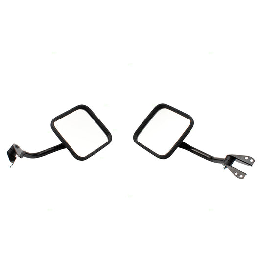 Manual Mirror for 1959-1983 CJ5 6.75" X 6.75" Windshield Hinge Mounted 1959-1975 CJ6 1976-1986 CJ7 1981-1986 Scrambler 1987-1995 Wrangler 1959-1966 DJ3 1965-1983 DJ5 1965-1968 DJ6 1966-1968 CJ5A Set