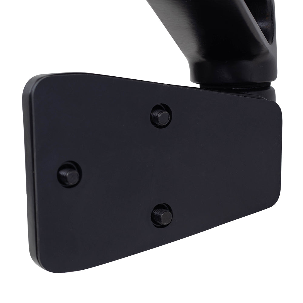 Replacement Passenger Manual Side View Mirror Ready-to-Paint Door Hinge Mounted Compatible with 1987-1995 Wrangler 1997-2002 Wrangler 55027208