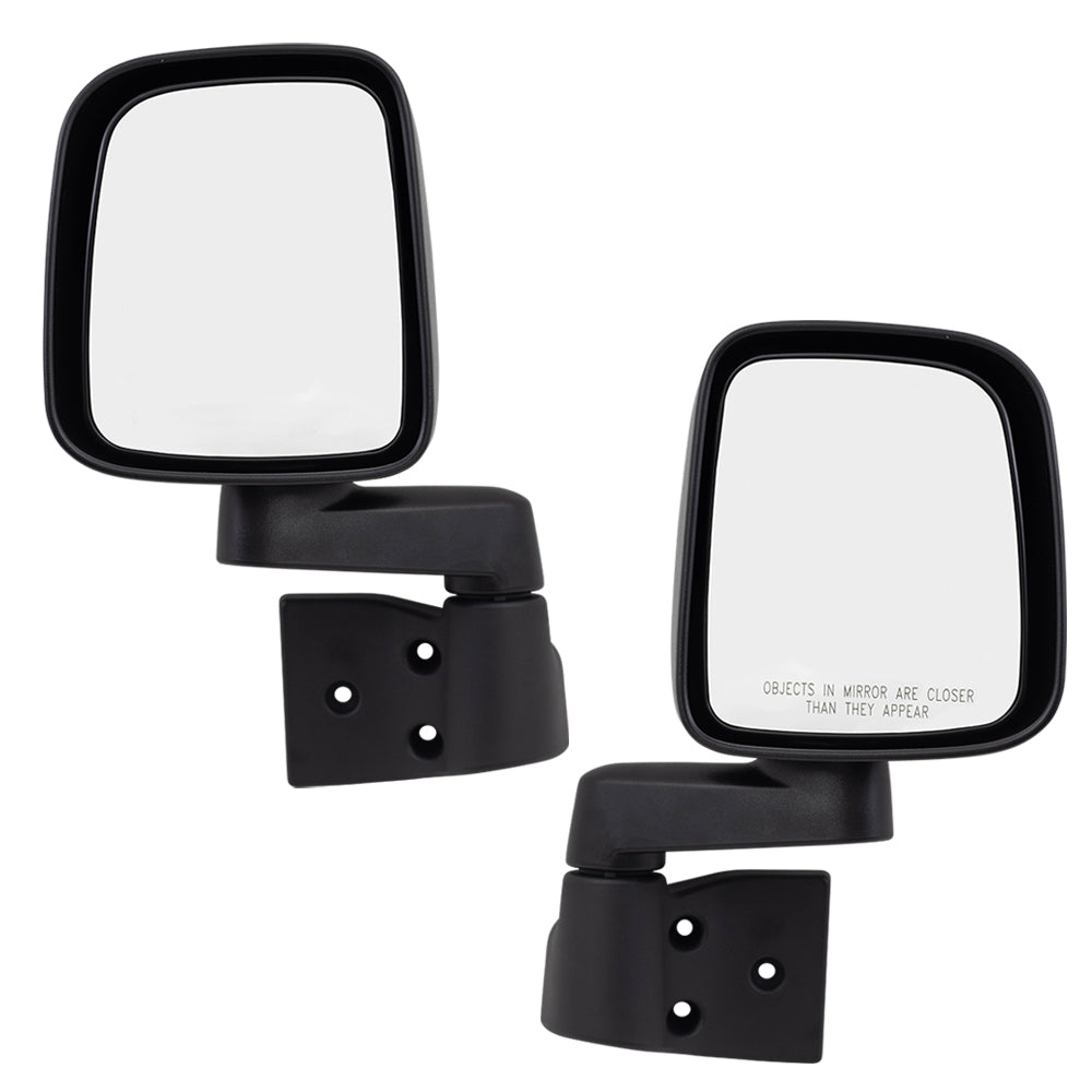 Manual Mirror for 2003-2006 Wrangler Manual Fold 55395061AB Set