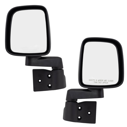 Manual Mirror for 2003-2006 Wrangler Manual Fold 55395061AB Set