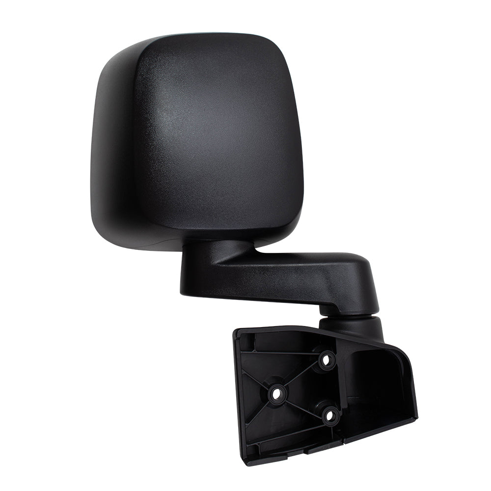 Replacement Passenger Manual Side View Mirror Textured Black Compatible with 2003-2006 Wrangler 55395060AD