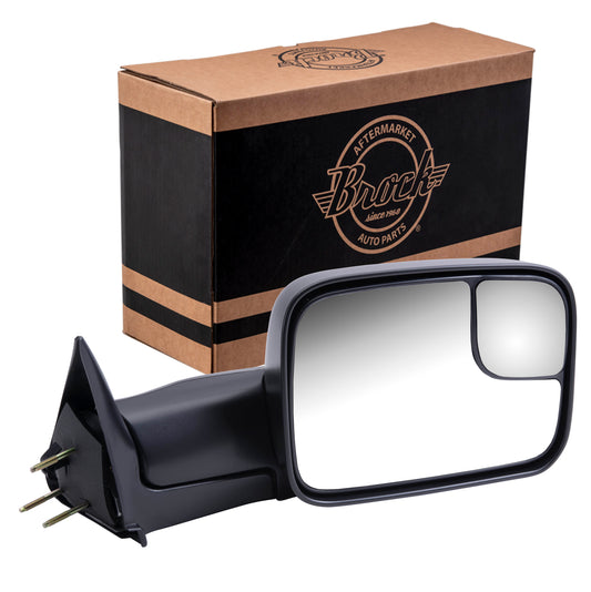 Manual Mirror for 1994-2001 Ram 1500 7X10 Flip-Up Original Arm Design 94-02 Dg 1994-2002 Ram 2500 1994-2002 Ram 3500 55156334AD Right