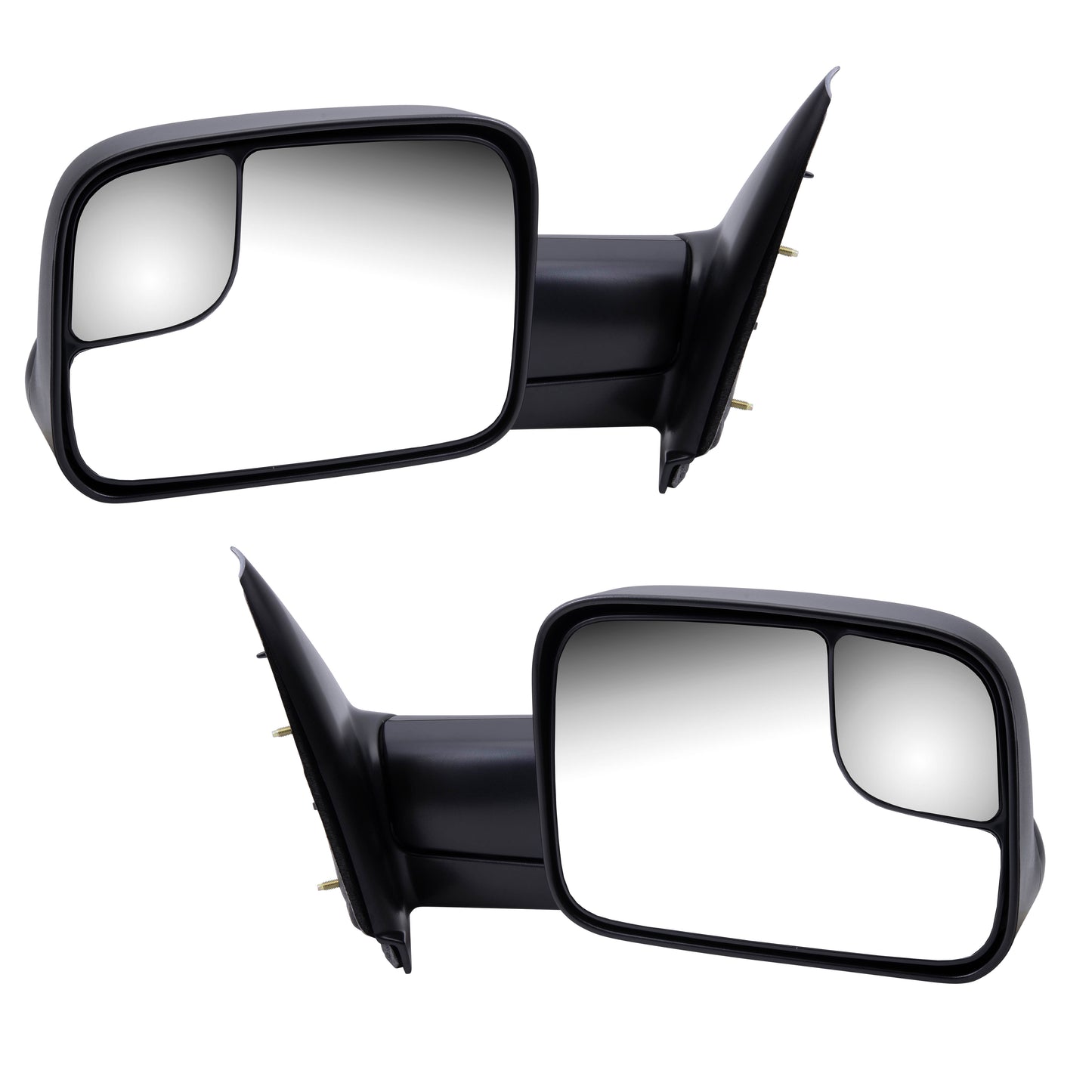 Manual Tow Mirror for 2002-2008 Ram 1500 7X10 Flip-Up 2003-2009 Ram 2500 2004-2010 Ram 3500 55077493AN Set