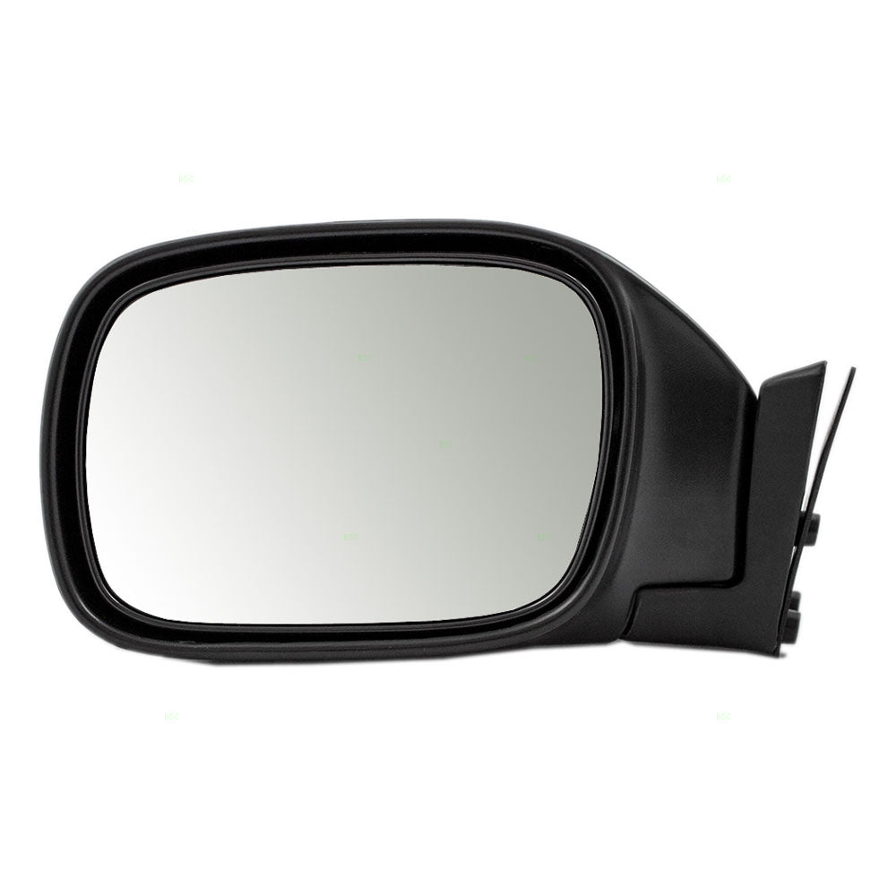 Replacement Driver Manual Side View Mirror Textured Black Compatible with 1997-2001 Cherokee 55154947AC