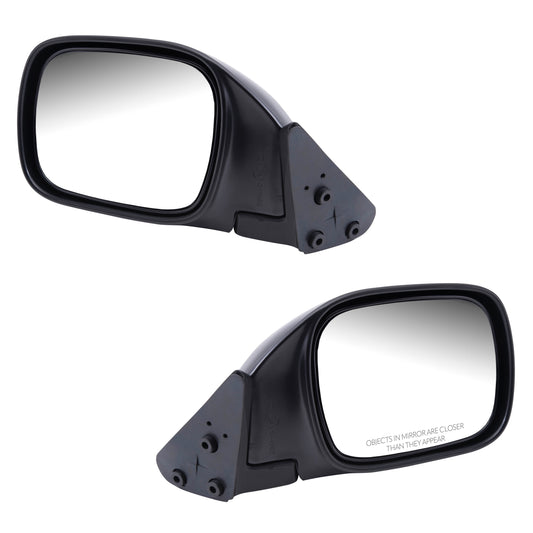 Manual Mirror for 1997-2001 Cherokee Exc Right Hand Drive 55154947AC Set
