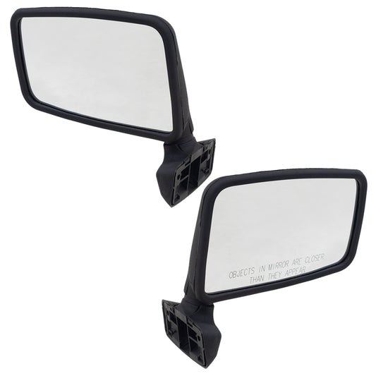 Manual Mirror for 1987-1990 Cherokee Hard Door Mounted 1987-1990 Comanche 1987-1993 Wrangler 55027207 Set