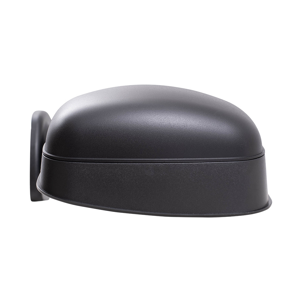 Brock Replacement Passenger Side Manual Mirror Paint to Match Black Hood Mount Compatible with 2008-2017 Freightliner Cascadia