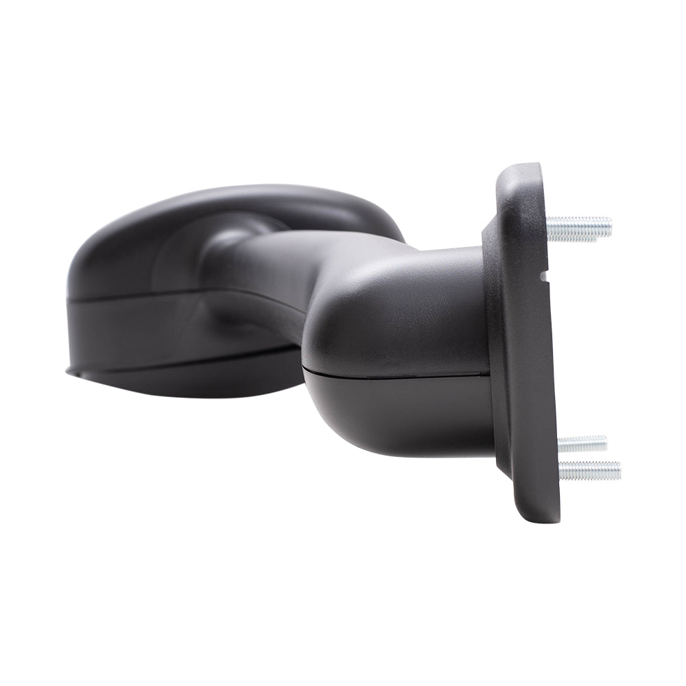 Brock Replacement Passenger Side Manual Mirror Paint to Match Black Hood Mount Compatible with 2008-2017 Freightliner Cascadia