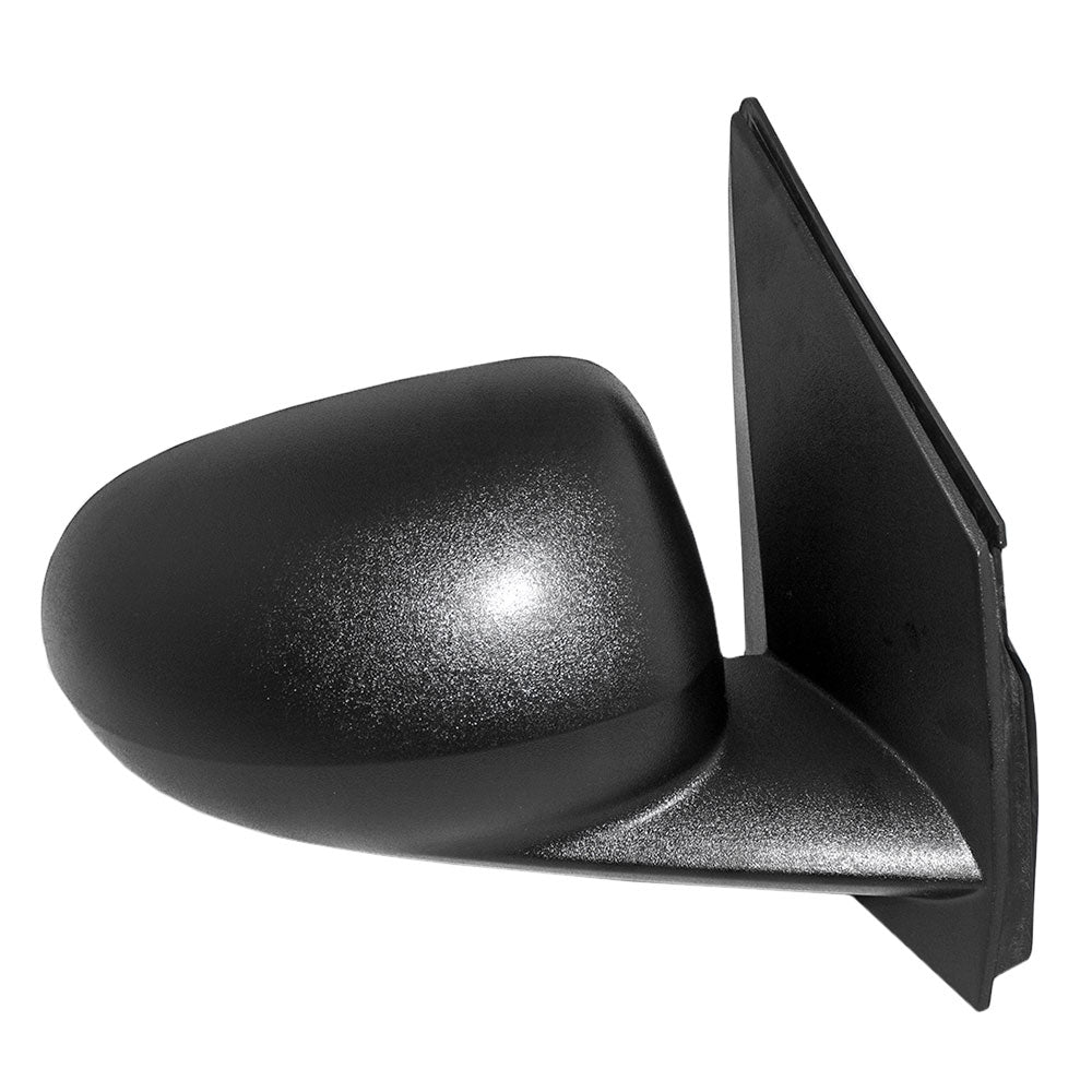 Brock Aftermarket Replacement Passenger Right Power Mirror Textured Black Non-Folding Without Heat