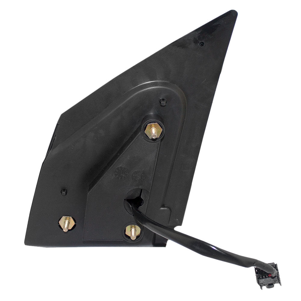 Brock Aftermarket Replacement Passenger Right Power Mirror Textured Black Non-Folding Without Heat