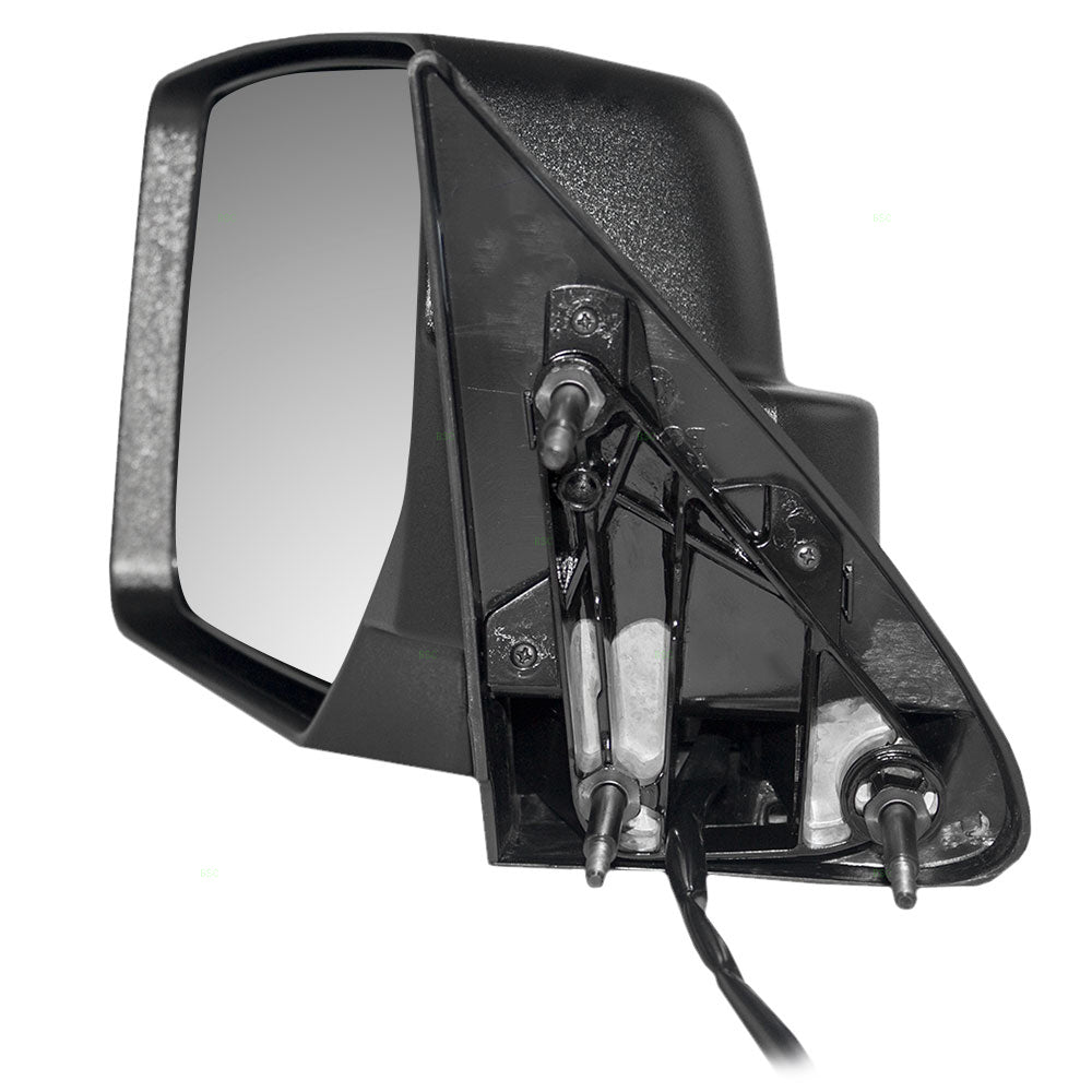 Replacement Driver Power Side View Mirror Textured Black Compatible with 2007-2011 Nitro 55157189AI