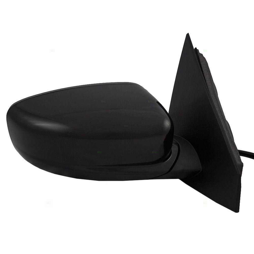 Replacement Passenger Power Side View Mirror Ready-to-Paint Black Compatible with 2013 2014 2015 Dart 1TA101X8AH