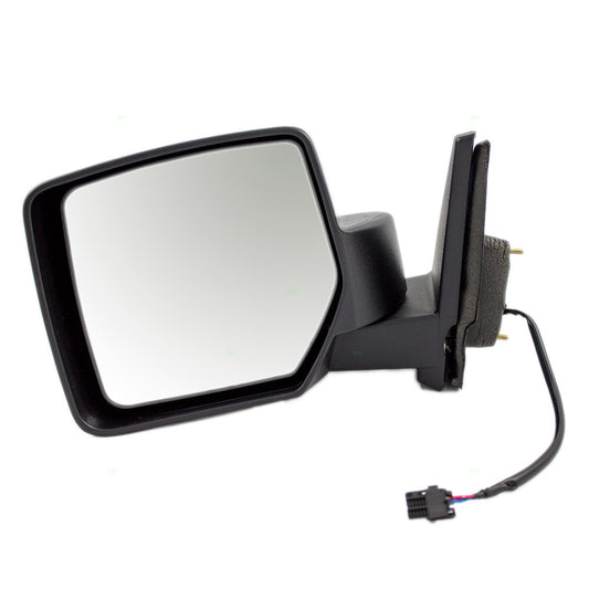 Replacement Driver Power Side View Mirror Textured Black Compatible with 2007-2017 Patriot 5155459AG
