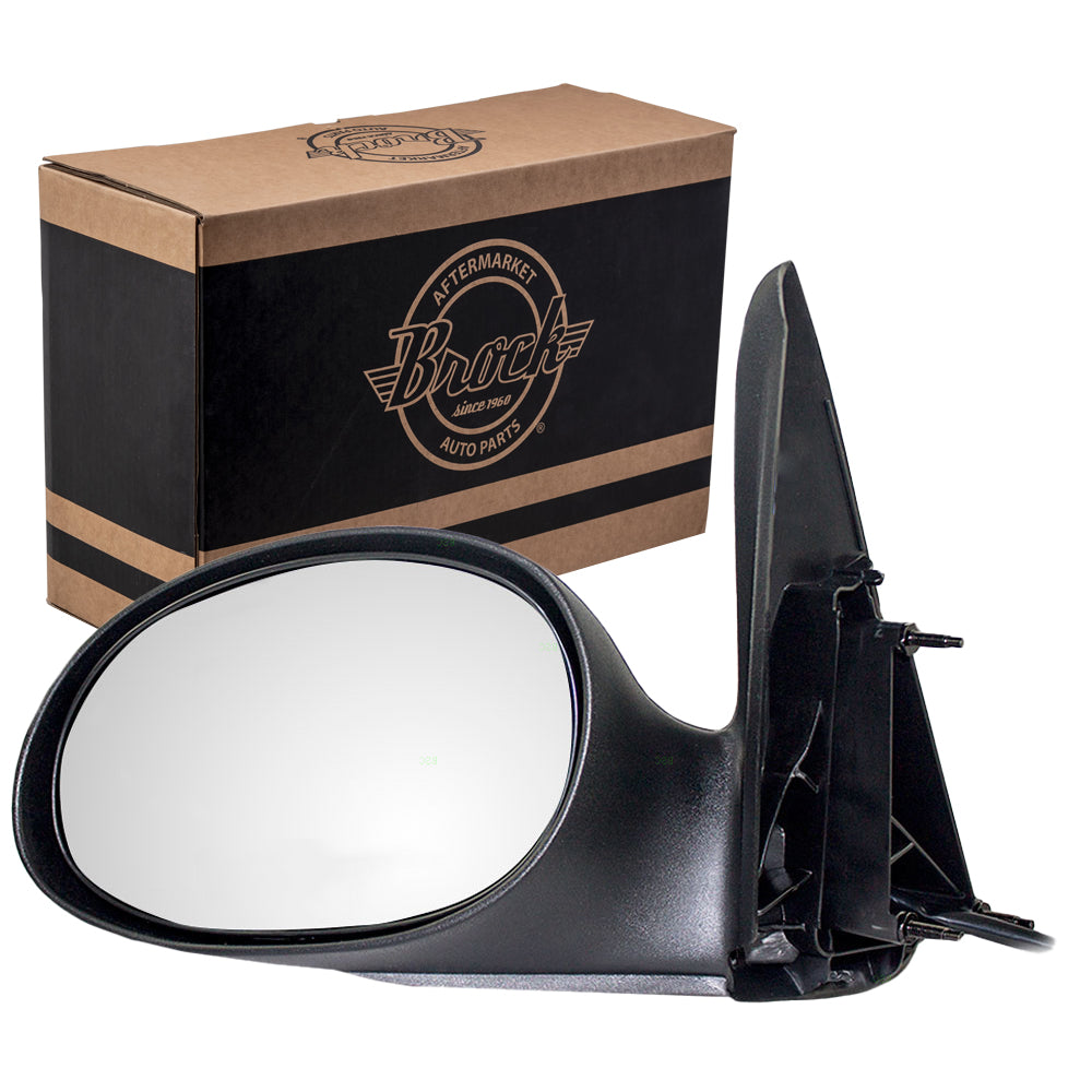 Replacement Drivers Power Side View Mirror Textured Compatible with 2004-2010 PT Cruiser Wagon 5067423AD