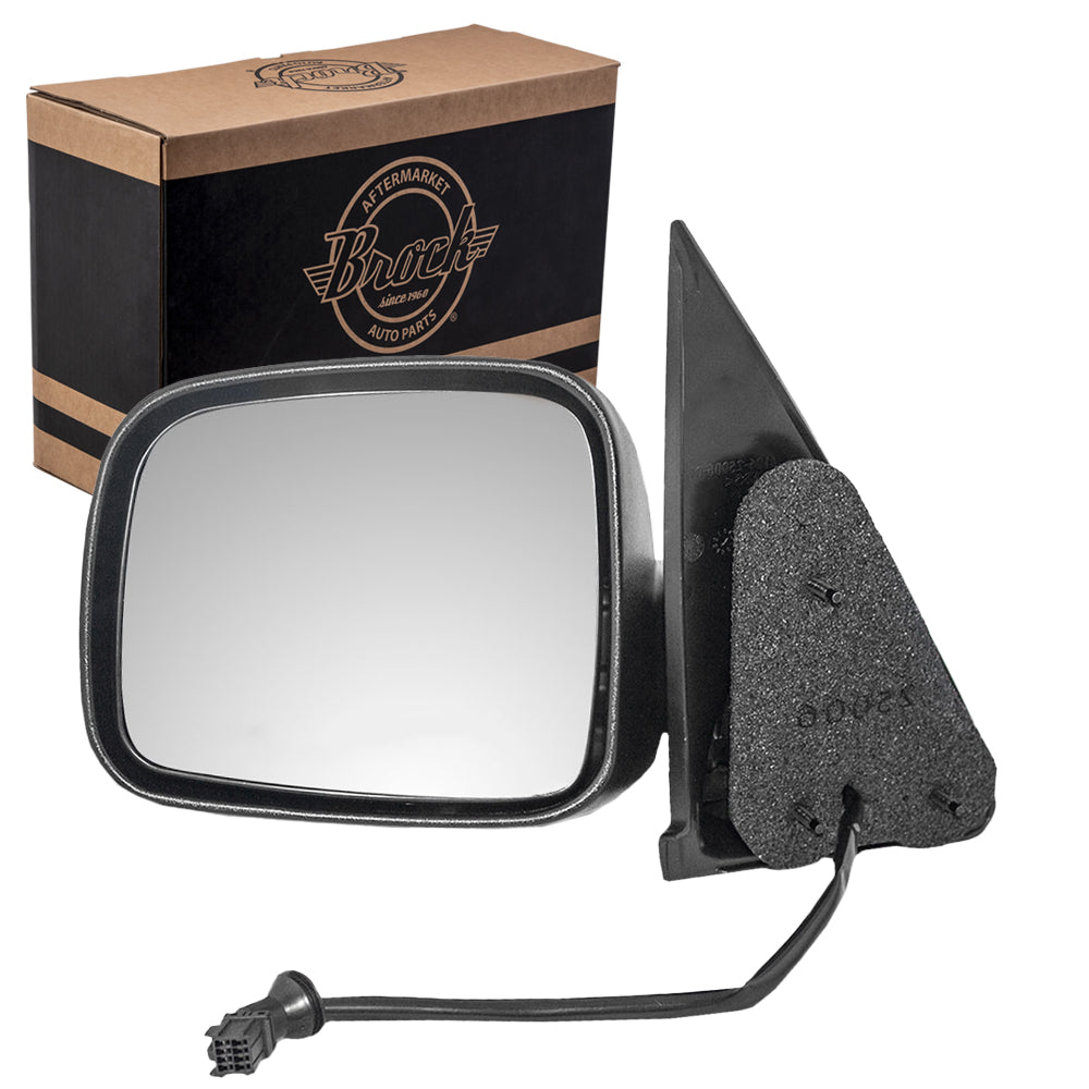 Replacement Driver Power Side View Mirror Textured Black Compatible with 2002-2007 Liberty 55155843AI