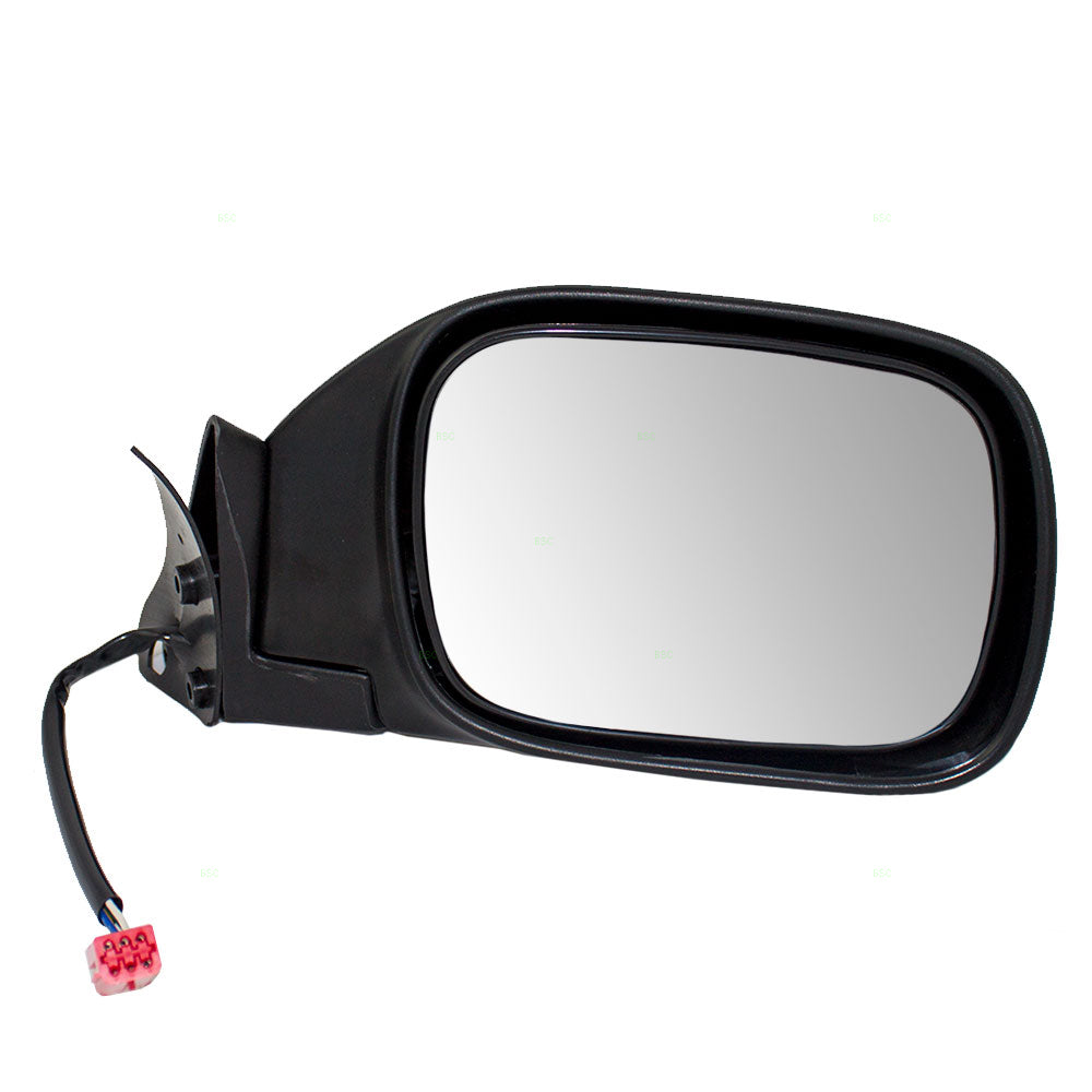 Replacement Passengers Power Side View Mirror Textured Black Compatible with 1997-2001 Cherokee 55154948AC