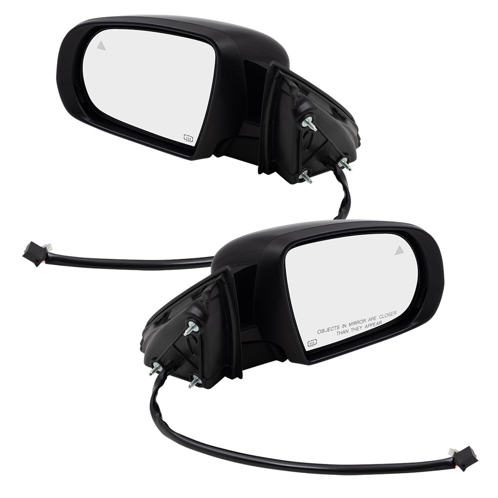 Replacement Pair Power Side Mirrors Compatible with 14-18 Cherokee 1UV67TZZAD 1UV66TZZAD