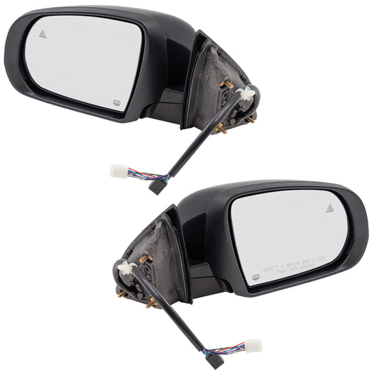 Power Mirror for 2014-2018 Cherokee Blind Spot Detection Turn Signal Indicator Puddle Lamp Memory Heated Power Fold 1VF55TZZAD Set CH1320431