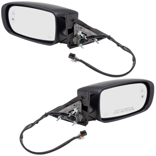 Power Mirror for 2011-2018 300 Code GU5 Blind Spot Detection Turn Signal Indicator Puddle Lamp Memory Heated 1LE27DX8AI Set CH1320427