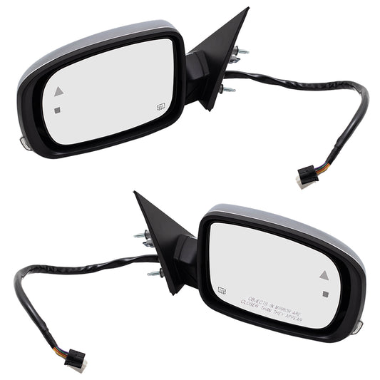 Power Mirror for 2011-2019 300 Turn Signal Indicator Puddle Lamp Memory Heated 57010421AJ Set CH1320426