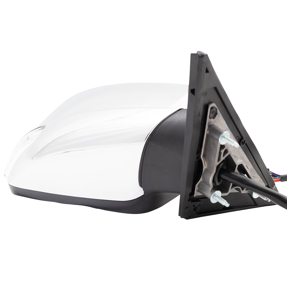 Replacement Passengers Power Side View Chrome Mirror Heated Signal Puddle Lamp Memory Compatible with 2011-2019 300