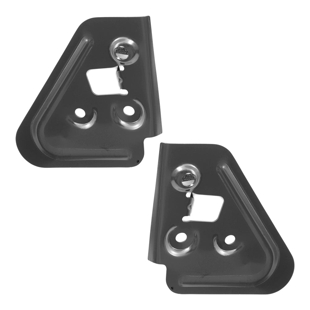 Brock Replacement Pair Flip-Up Manual Towing Mirror Mounting Bracket Kits Compatible 55075444