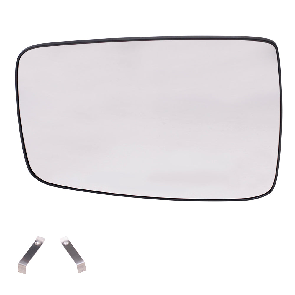 Brock Replacement Driver Side Mirror Glass & Base without Heat, Auto Dim or Towing Package Compatible with 2009 1500, 2010-2018 1500/2500 & 2019-2021 1500 Classic