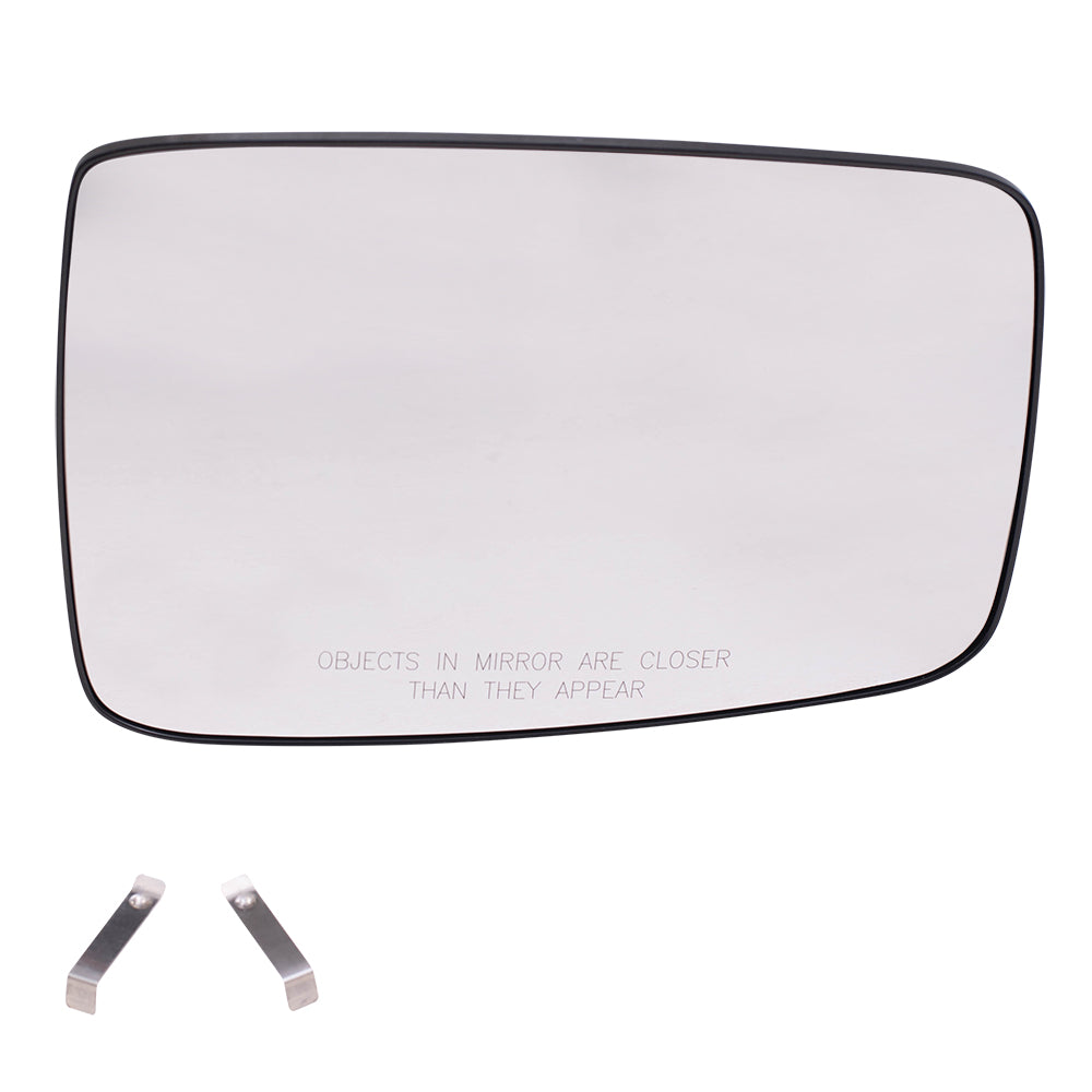 Brock Replacement Passenger Side Mirror Glass & Base without Heat, Auto Dim or Towing Package Compatible with 2009 1500, 2010-2018 1500/2500 & 2019-2021 1500 Classic