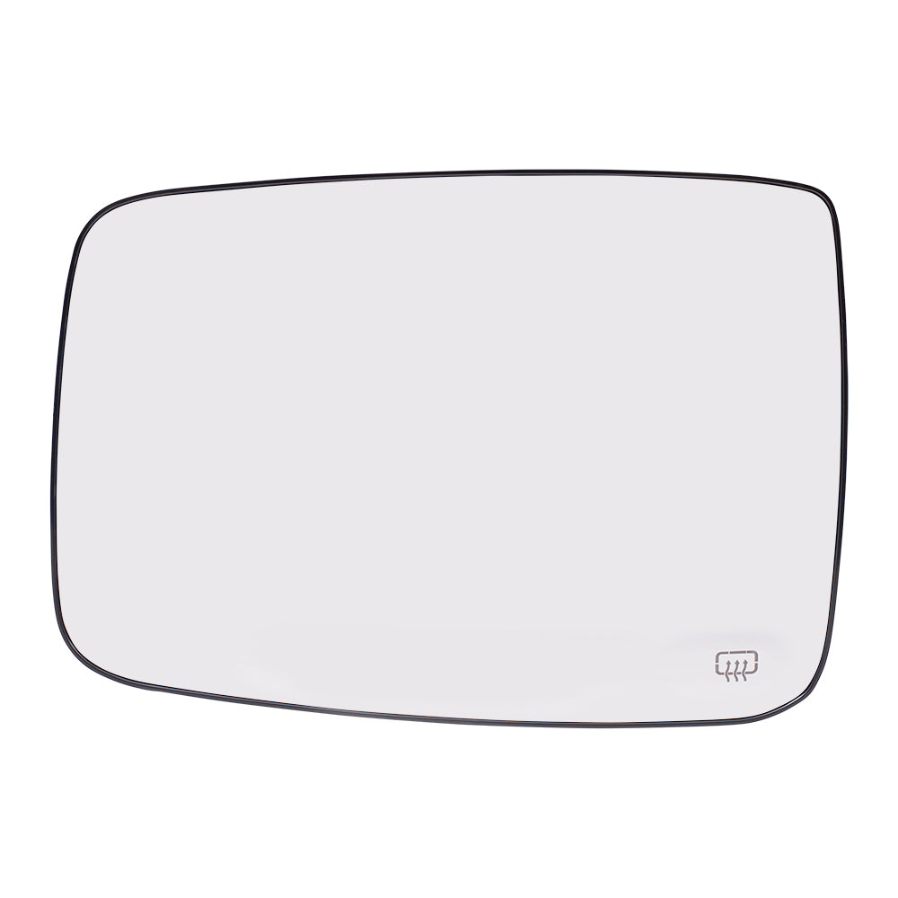 Brock Replacement Driver Side Mirror Glass & Base with Heat without Auto Dim or Towing Package Compatible with 2009 1500, 2010-2018 1500/2500 & 2019-2021 1500 Classic