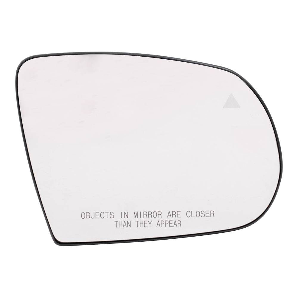 Brock Replacement Driver and Passenger Side Mirror Glass & Base with Heat and Blind Spot Detection without Memory Compatible with 2014-2021 Cherokee