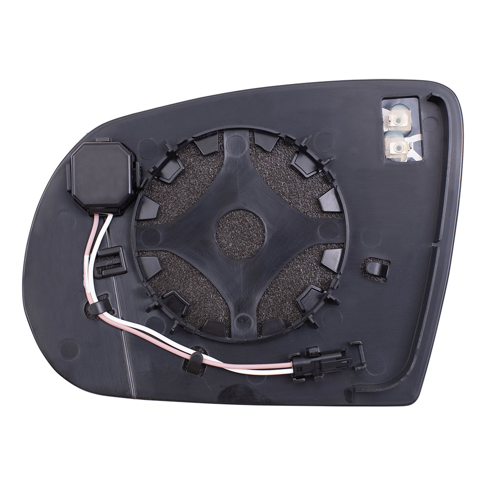 Brock Replacement Driver and Passenger Side Mirror Glass & Base with Heat and Blind Spot Detection without Memory Compatible with 2014-2021 Cherokee