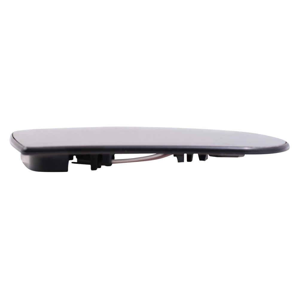 Brock Replacement Driver and Passenger Side Mirror Glass & Base with Heat and Blind Spot Detection without Memory Compatible with 2014-2021 Cherokee