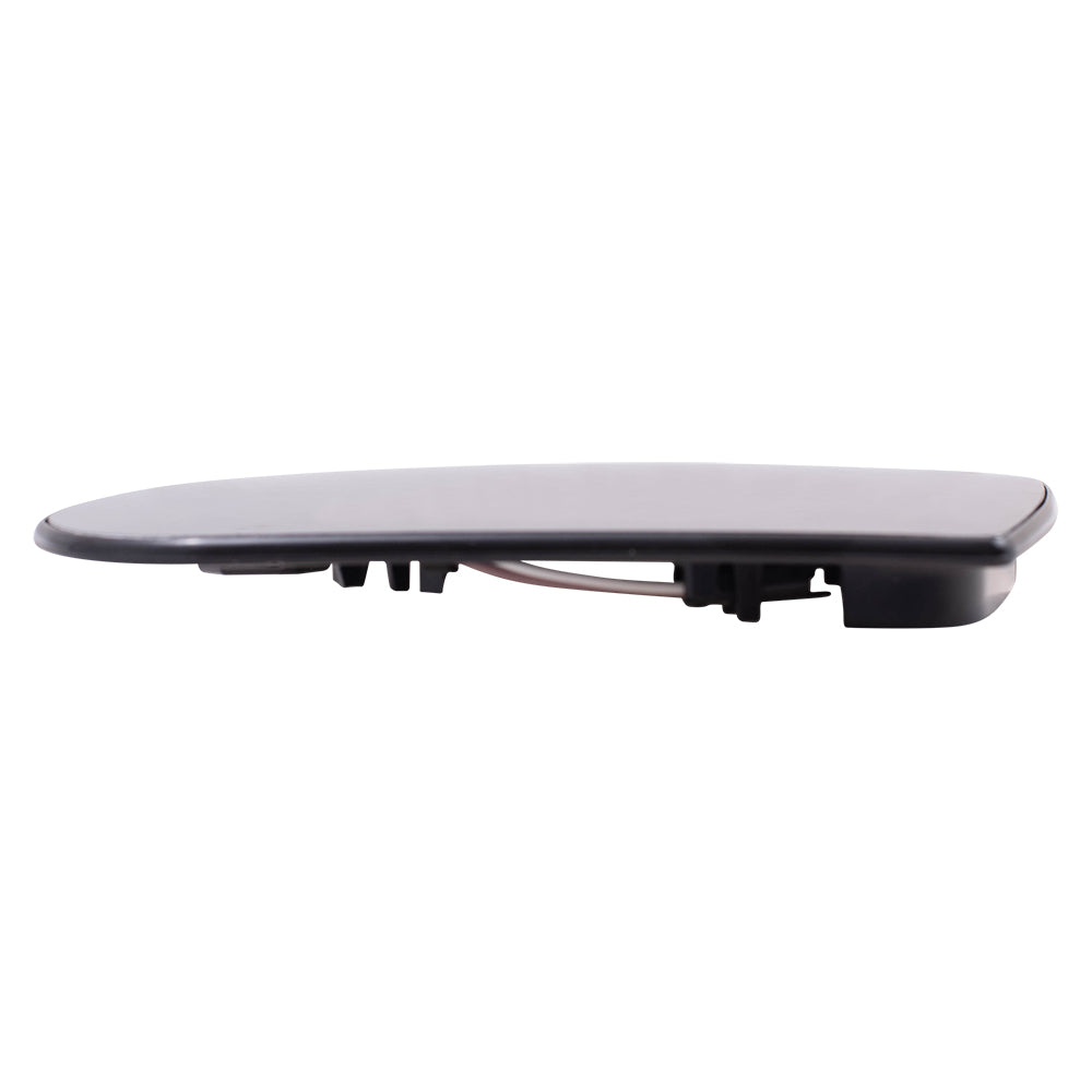 Brock Replacement Driver Side Mirror Glass & Base with Heat and Blind Spot Detection without Memory Compatible with 2014-2021 Cherokee