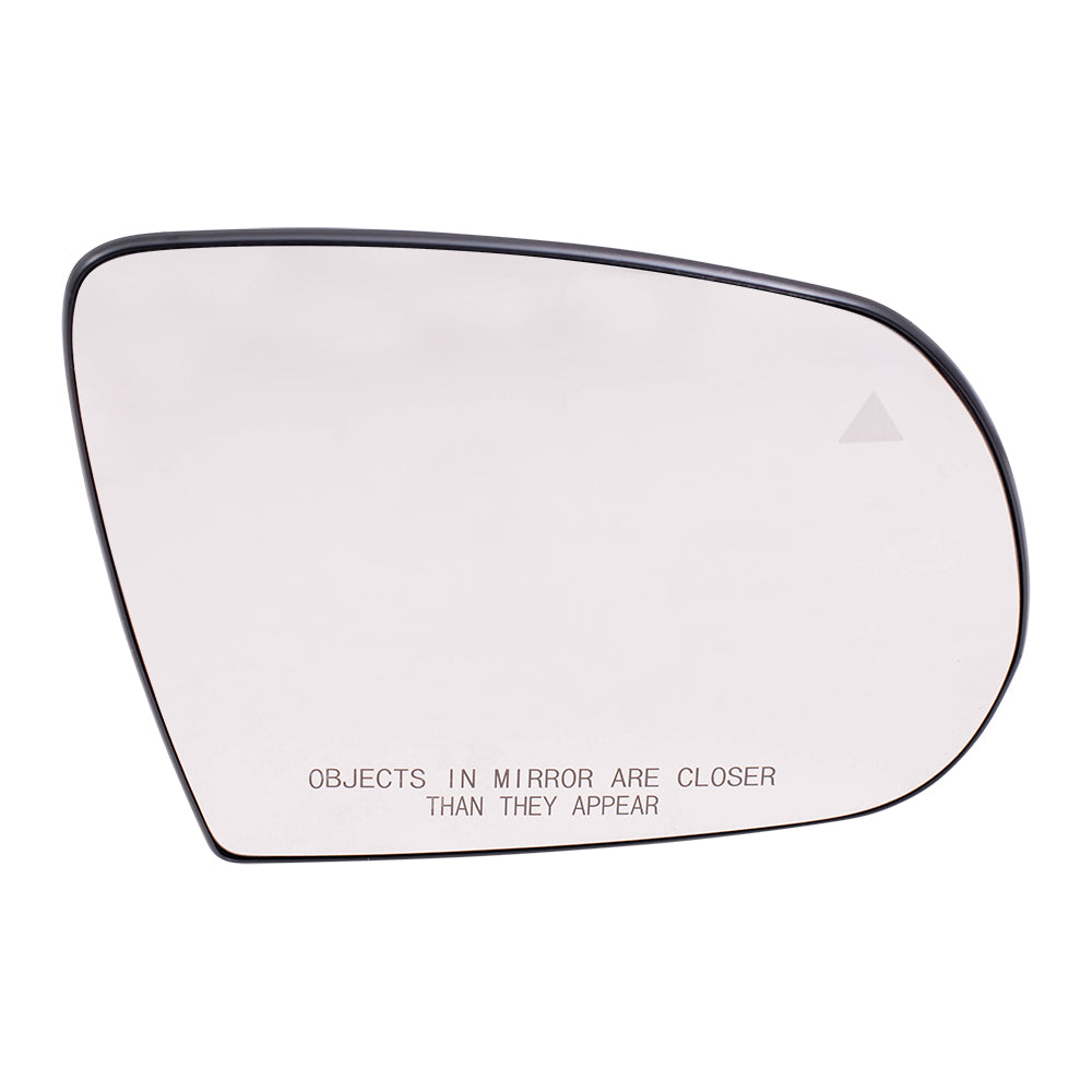 Brock Replacement Passenger Side Mirror Glass & Base with Heat and Blind Spot Detection without Memory Compatible with 2014-2021 Cherokee