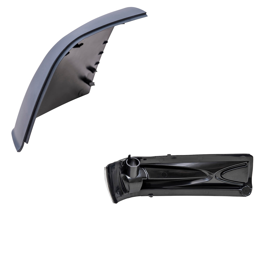 Brock Aftermarket Replacement Driver Left Door Mirror Cover Paint To Match Gray And Turn Signal Light Set Compatible With 2015-2021 RAM Promaster City SLT/Tradesman SLT