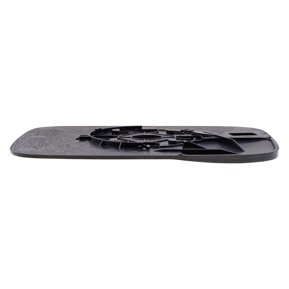 Brock Replacement Passenger Side Manual Tow Mirror Glass & Base with Spotter Glass without Heat Compatible with 2005-2008 1500 & 2005-2009 2500/3500